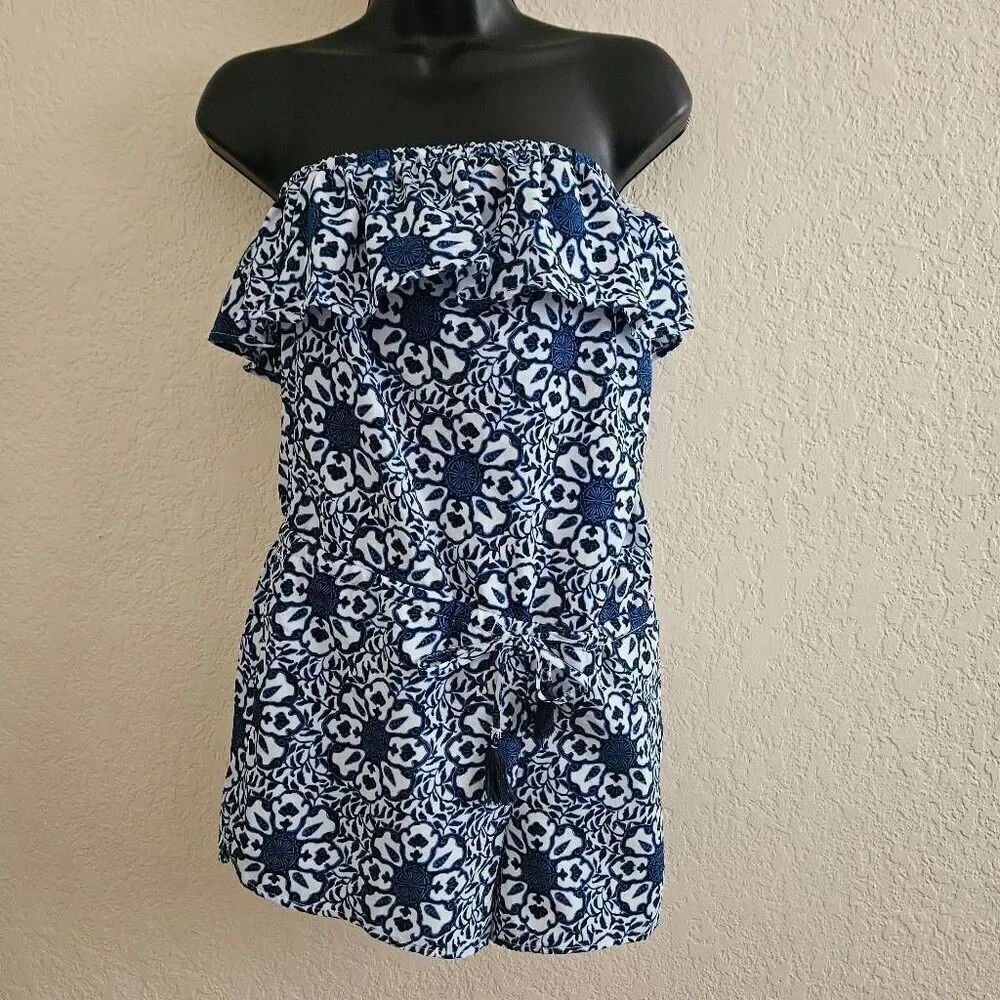 NWT Vineyard Vines Strapless Romper with Pockets